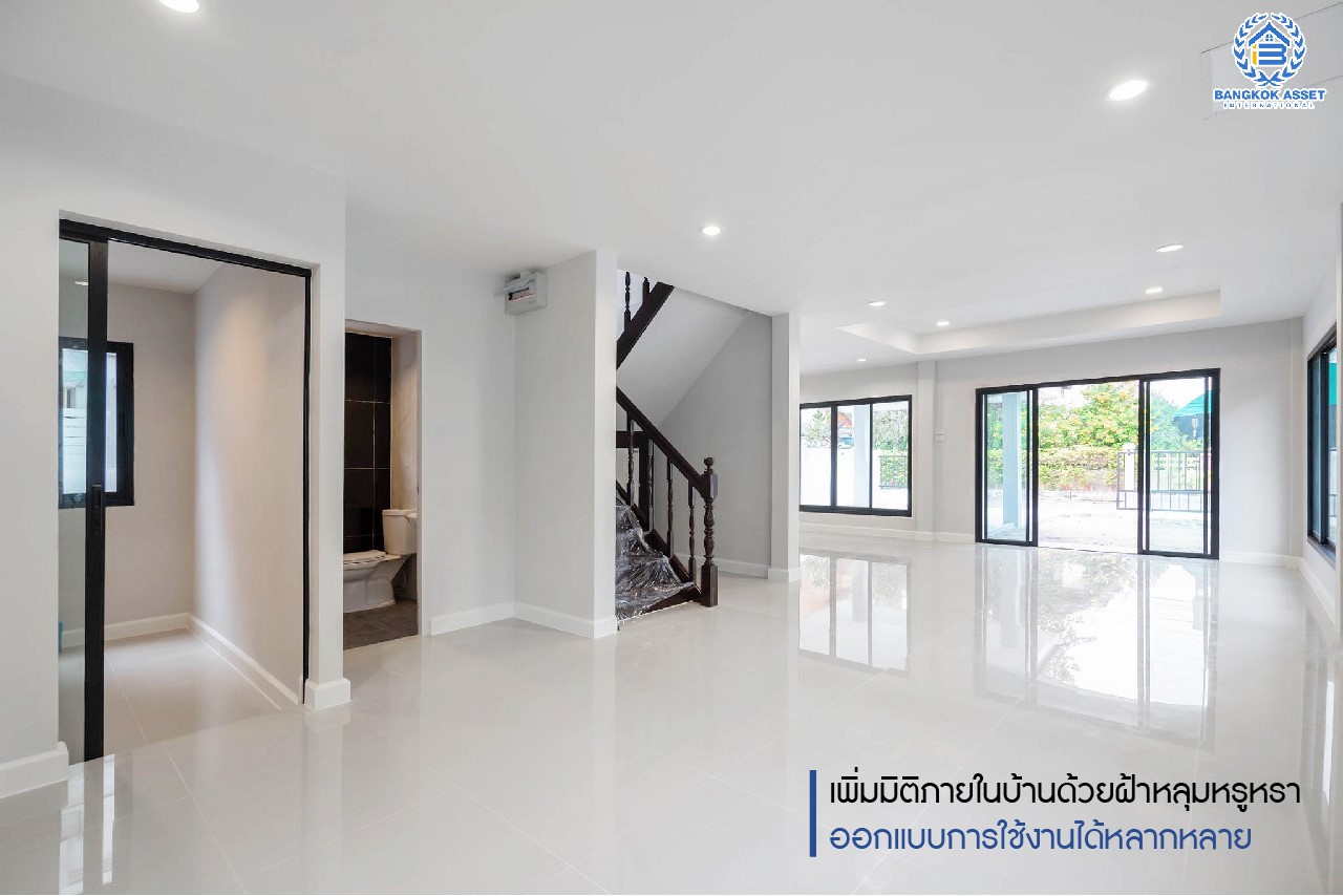 บ้านมือสองตกแต่งใหม่ ม.มณียา3 รัตนาธิเบศร์-ท่าอิฐ แบรนด์ Property Perfect หลังใหญ่ เนื้อที่  63 ตร.ว. ฟังก์ชั่นครบ! 4 ห้องนอน (มีห้องนอนชั้นล่าง) 2 ห้องน้ำ 2 ที่จอดรถ บนทำเลที่ดีที่สุด! เชื่อมต่อถ.รัตนาธิเบศร์ และถ.ราชพฤกษ์ ใจกลาง 2 เซ็นทรัลฯ ใกล้ MRT "สถานีบางรักน้อยท่าอิฐ"...